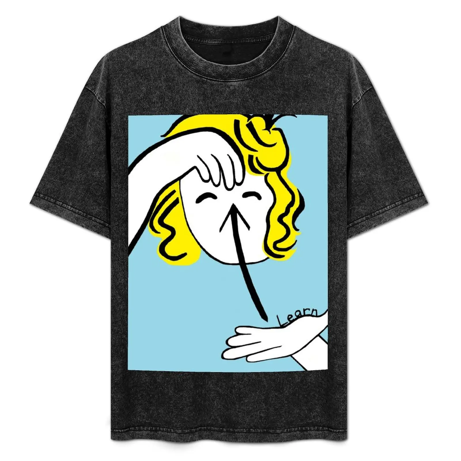 

ASL Learn T-Shirt Summer Holiday Casual Tee