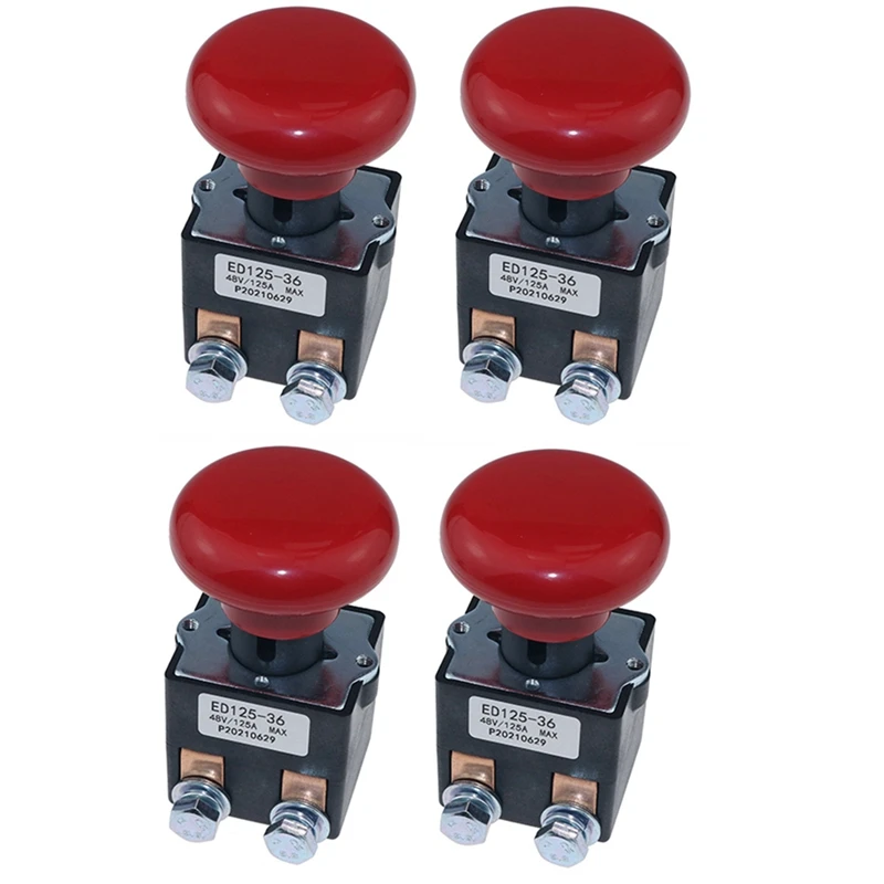 4X ED125-36 48V 125A Emergency Disconnect Stop Switch For Big Joe EZ30 E30 D40 EZ40 111551000800