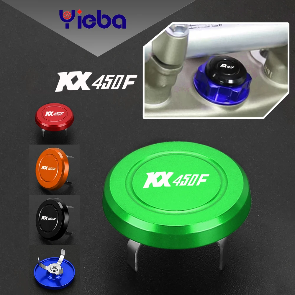 

For Kawasaki KX450F 2006~2018 2017 2016 KX450 F KX 450F 2015 2014 Motocross Handlebar Decorative Screw Cover Cap Hole Plug