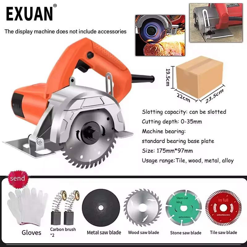 

GUYX Electric Circular Saw For Woodworking Multi-function Cutting Machine Household Small Flip Saw Circular 110mm Blade