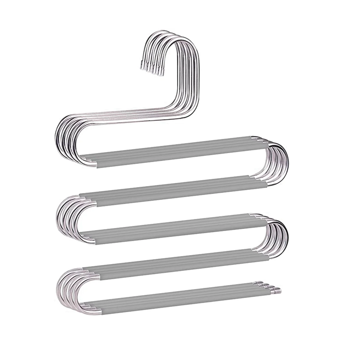 

S-Shaped Pants Hanger Stainless Steel Hanger Closet Organizer Pants Jeans Scarf Pants Tie Towel