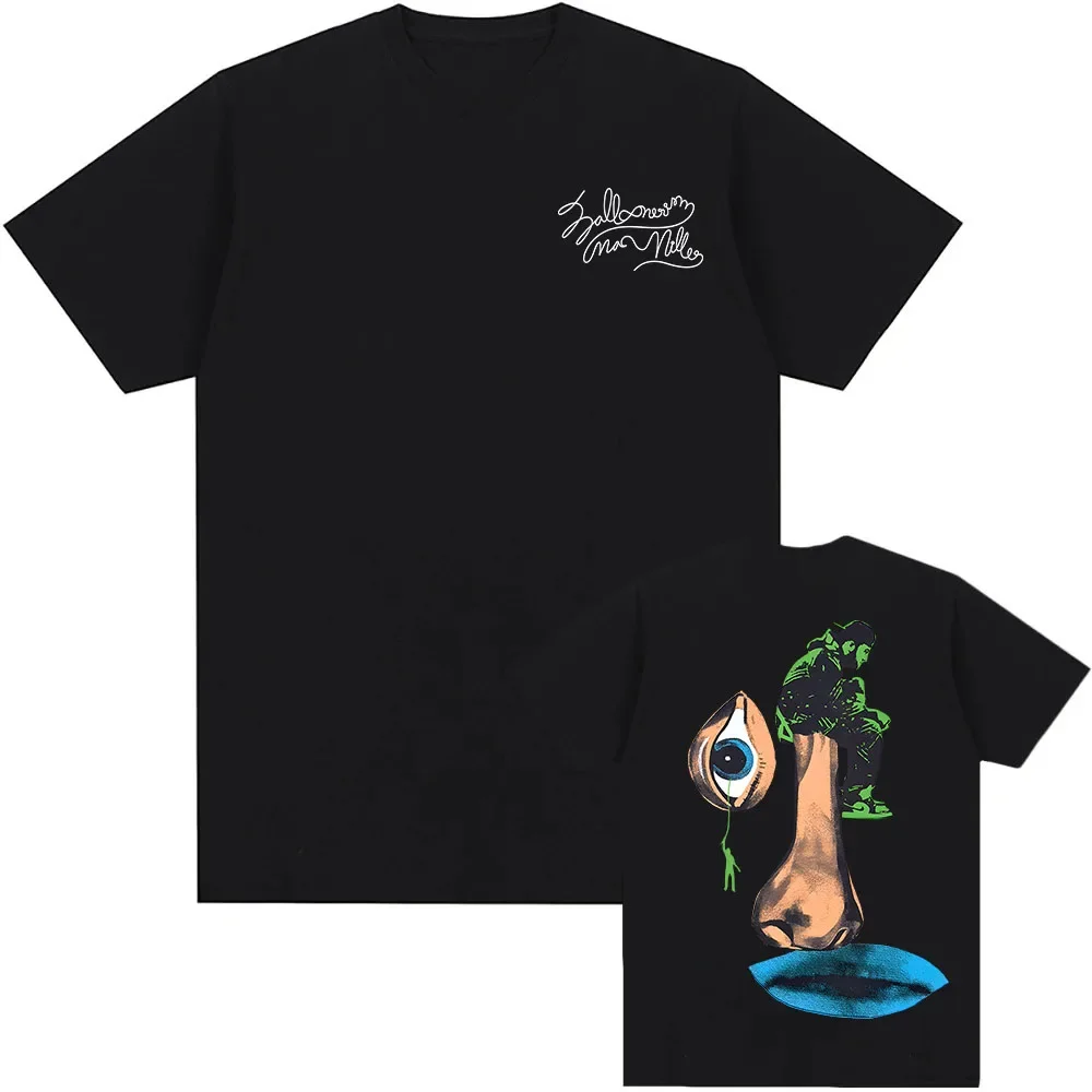 

Men's Macc Miller Balloon 100% cotton short-sleeved T-shirt, high-quality Ropa Hombre style fashionable clothing top