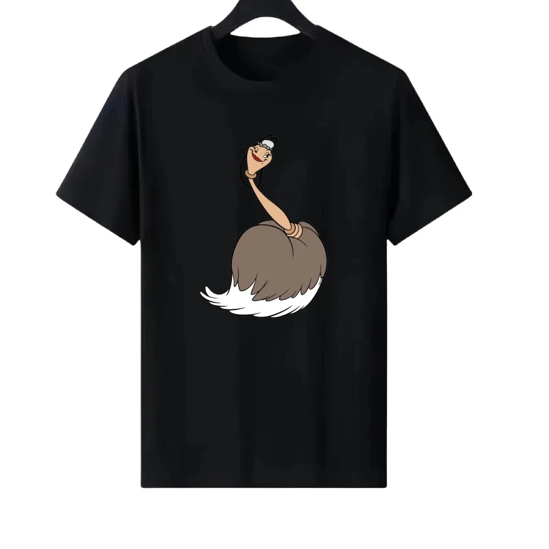 

Disney Beauty And The Beast Pattern Woman Fashion Parent-child Clothing Funny Ladies Cheap Y2k Short Sleeves T-Shirt Sweatshirts