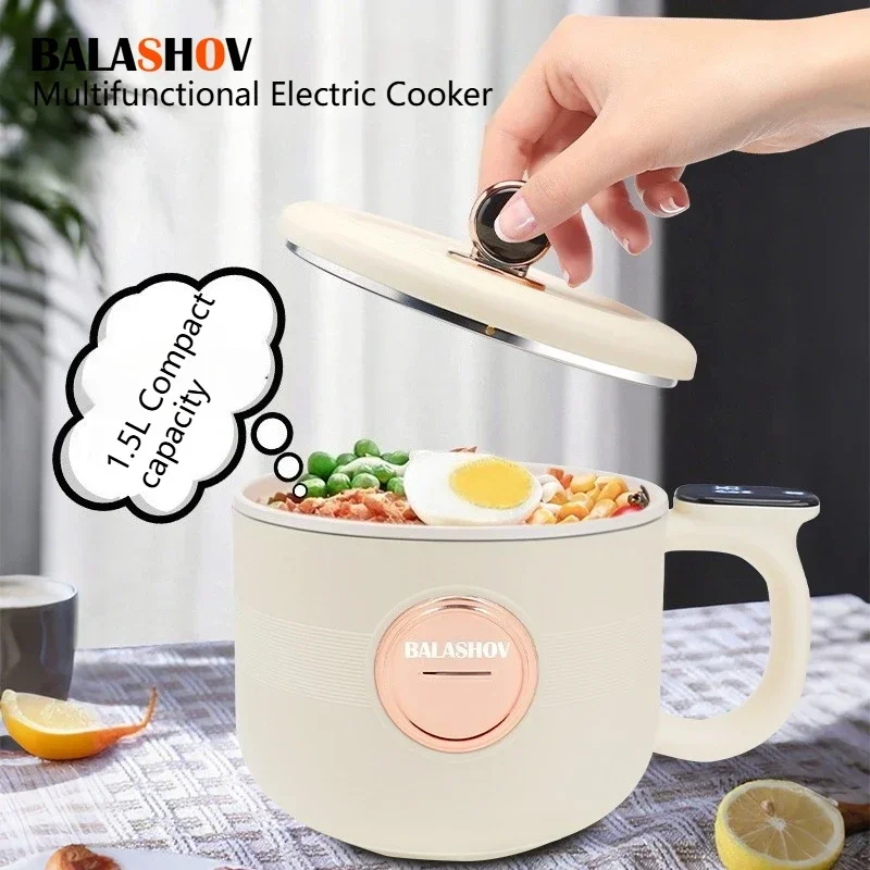 1.5L Mini Fornuis Elektrische Rijstkoker Multifunctionele Kookmachine Non-stick Hot Pot Gestoomde Rijst Pot Voor Thuis keuken 220V