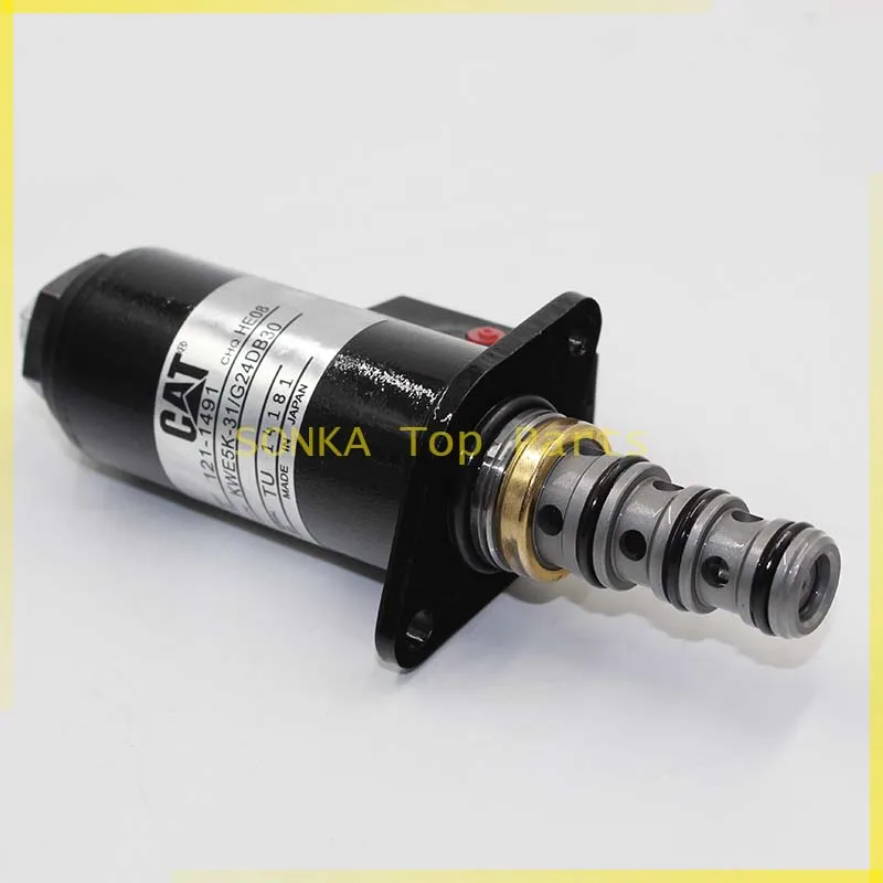 

CA1211491 121-1491 1211491 SOLENOID VALVE FOR CAT EXCAVATOR E311B E311C E311D LRR E311F LRR E312B E312C E312D E312D2 E313D2 E312