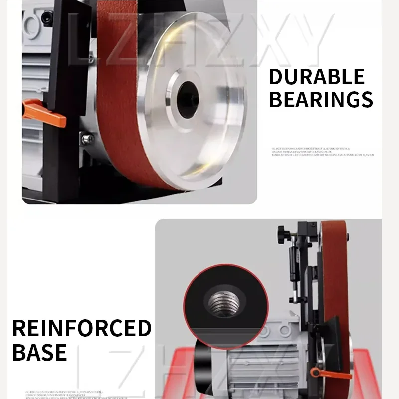 1.5/2.2KW Belt Sander Electric Belt Sander Tool Polishing/Knife Sharpening Variable Speed 380V/220V Sander