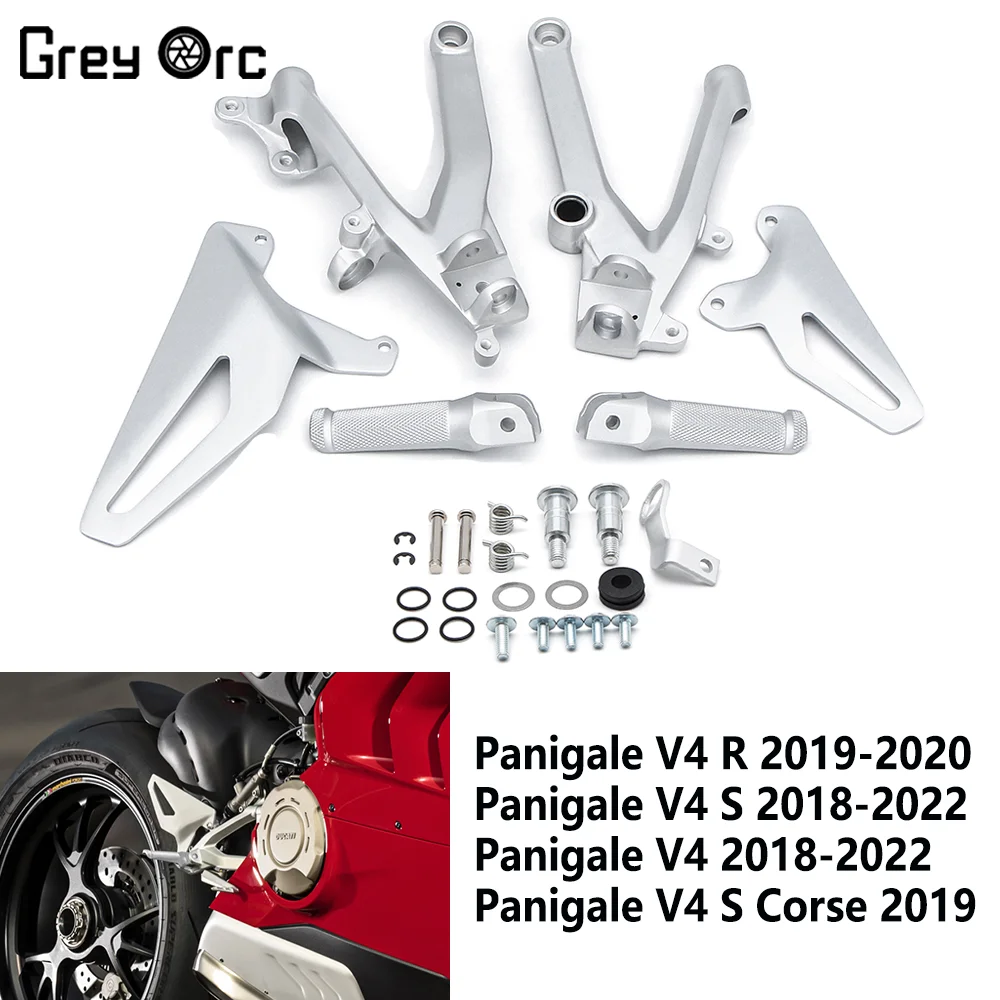 For Ducati Panigale V4/V4S 2018-2022 V4 R 2019-2020 V4 S Corse 2019 Motorcycle Driver Pedal Bracket Foot Nails