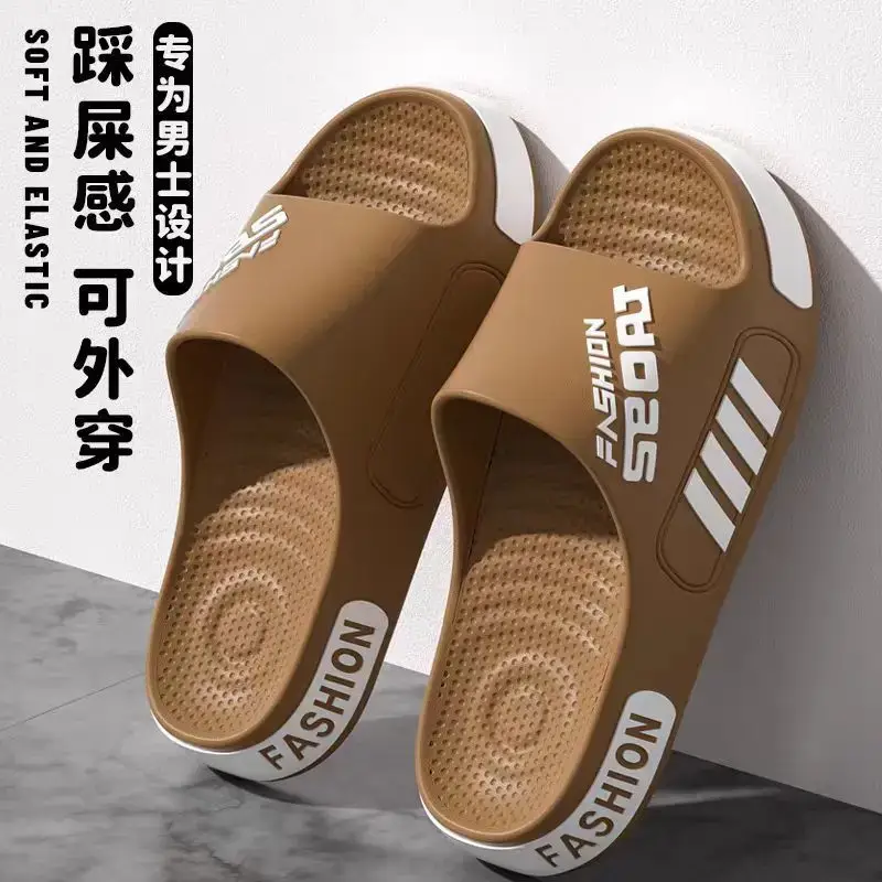 Big Size 48-49 Men Slippers Summer Flat Sole Home Slippers For Women Man Open Toe Trend Slides Couple Light Beach Shoes Sandals - Image 5