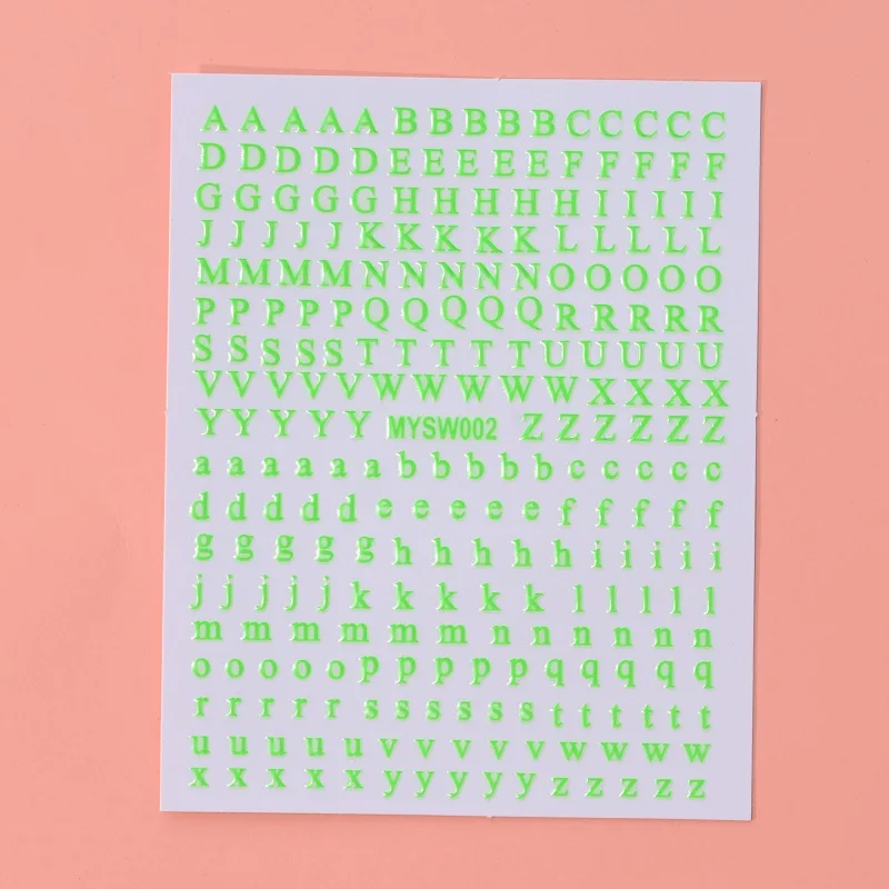 文字ネイルアートステッカー 12 シートグリッター自己粘着英語アルファベットデカールネイルアートデザイン装飾アクセサリー DIY 用