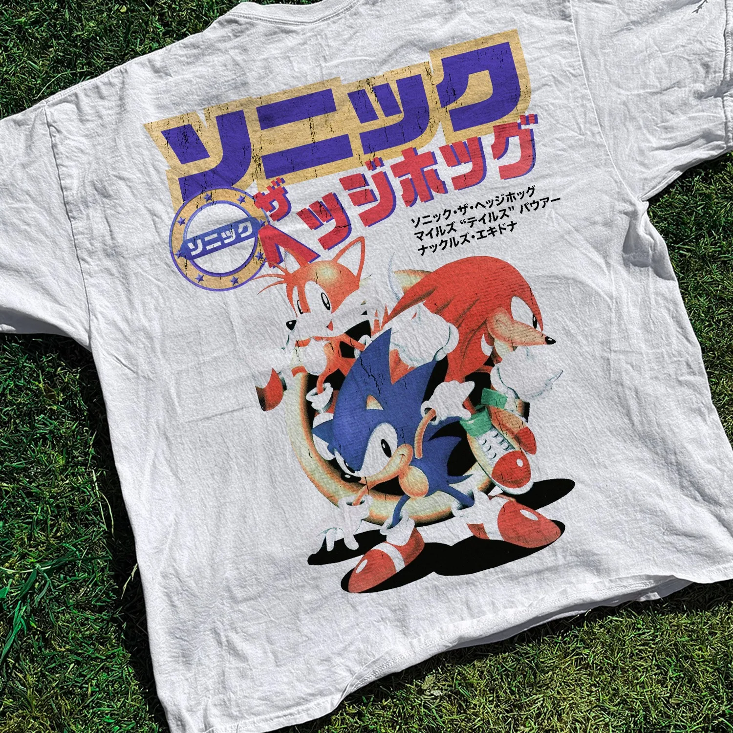 Team Sonic Japanese Retro Promo Graphic T-Shirt Cotton Men Women Streetwear Tee