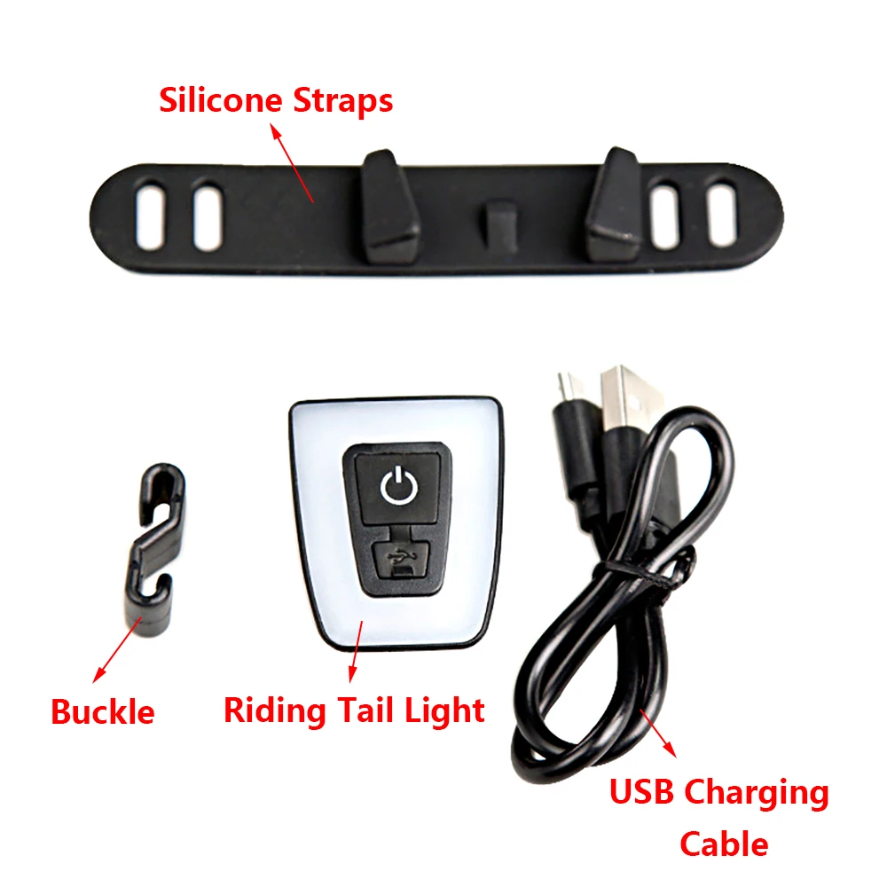 Night Cycling Tail Light Outdoor USB Charging Mountain waterproof LED Warning Bike Lights Tail Lamp Bicycle Accessories