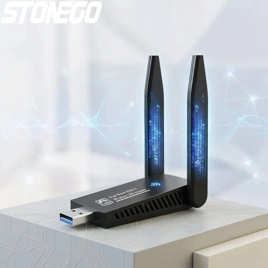 1300Mbps USB WiFi Dongle Dual Band 5GHz 2.4GHz High Gain Wireless Adapter for PC Windows 11 10 8 7 Vista XP