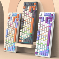 K81 Gaming Mechanical Keyboard 81 Keys Wired Keyboard RGB Hot Swap Gamer Keyboard Office Computer Laptop Accessories