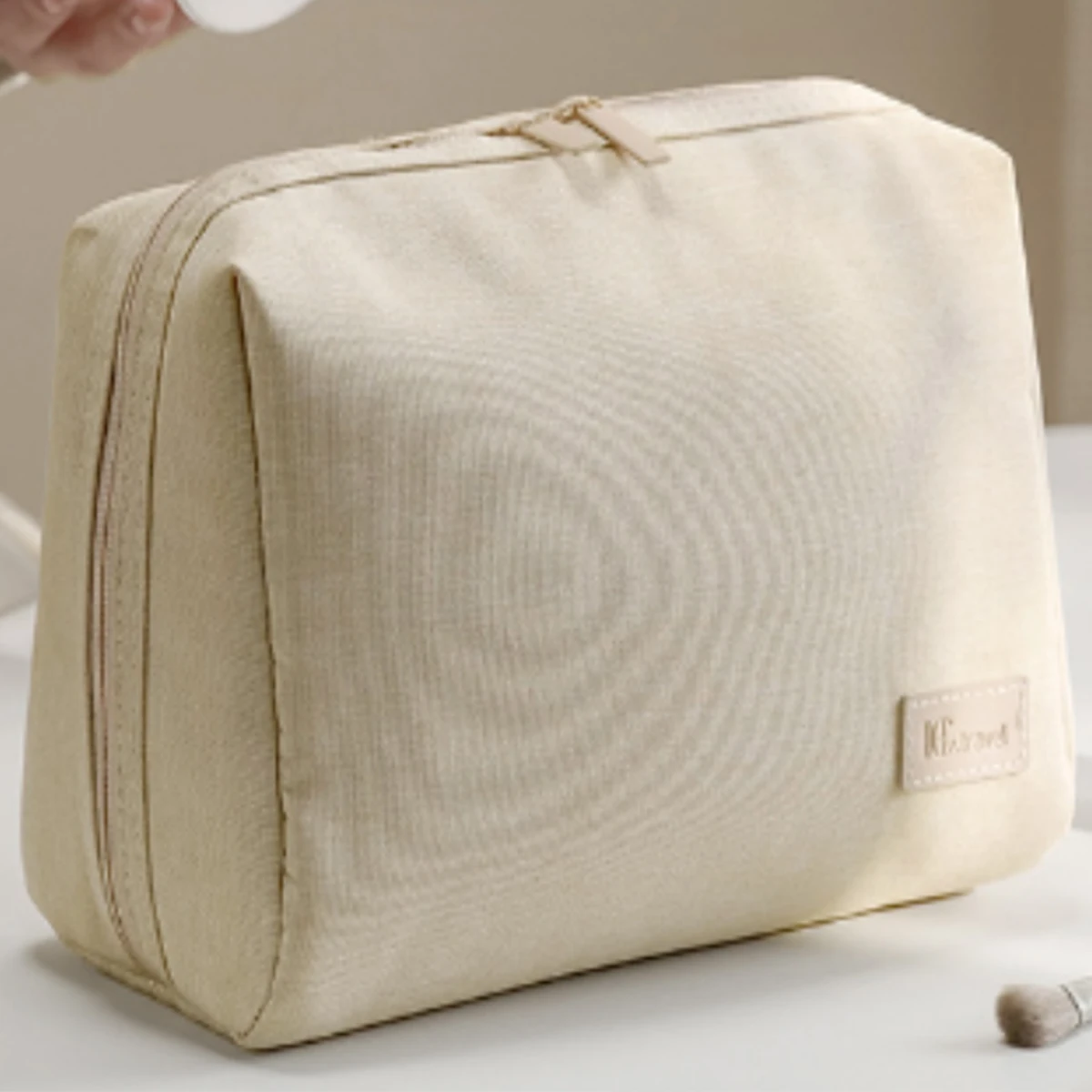 New RPET material cosmetic bag,makeuo bag capacity storage bag portable waterproof handbag travel portable simple toiletry bag