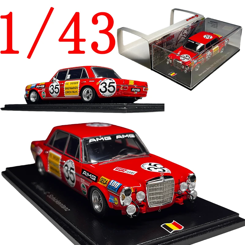 

Spark литая под давлением модель автомобиля Mercedes-Benz из смолы в масштабе 1/43 Benz 300 SEL6.8AMG 1971, игрушки для спа-игр для мальчиков, подарок, оригинальная коробка