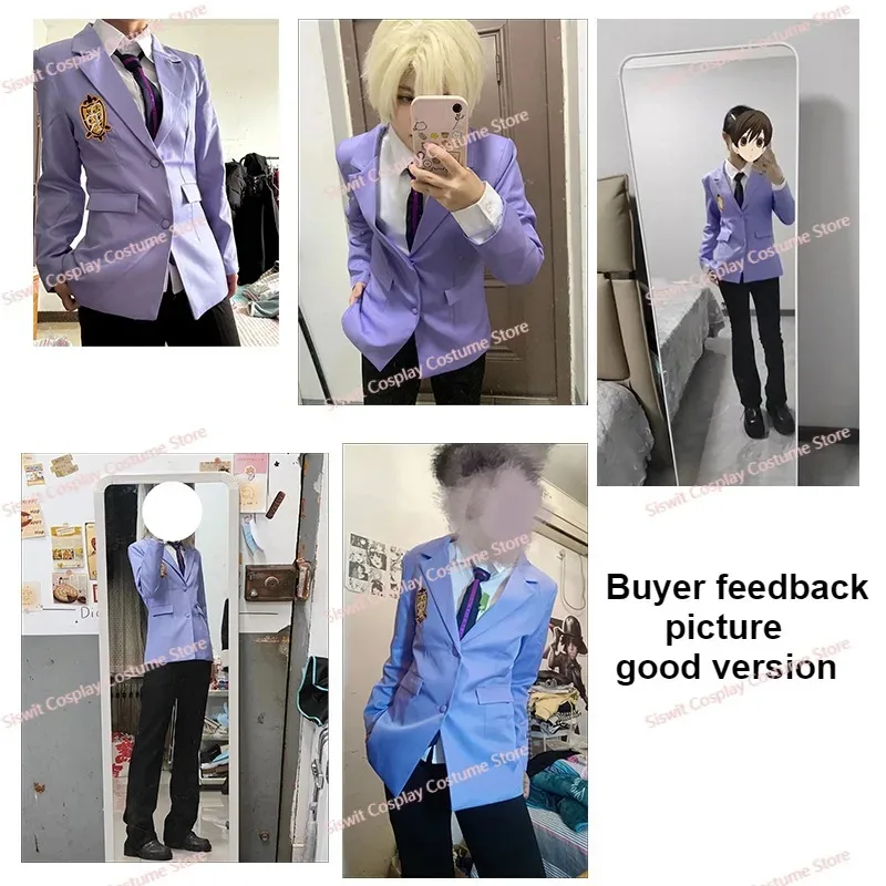 أنيمي عوران المضيف المدرسة الثانوية نادي Uou تاماكي فوجيوكا Haruhi تأثيري حلي زي مدرسي مجموعة للجنسين كرنفال فستان الحفلات