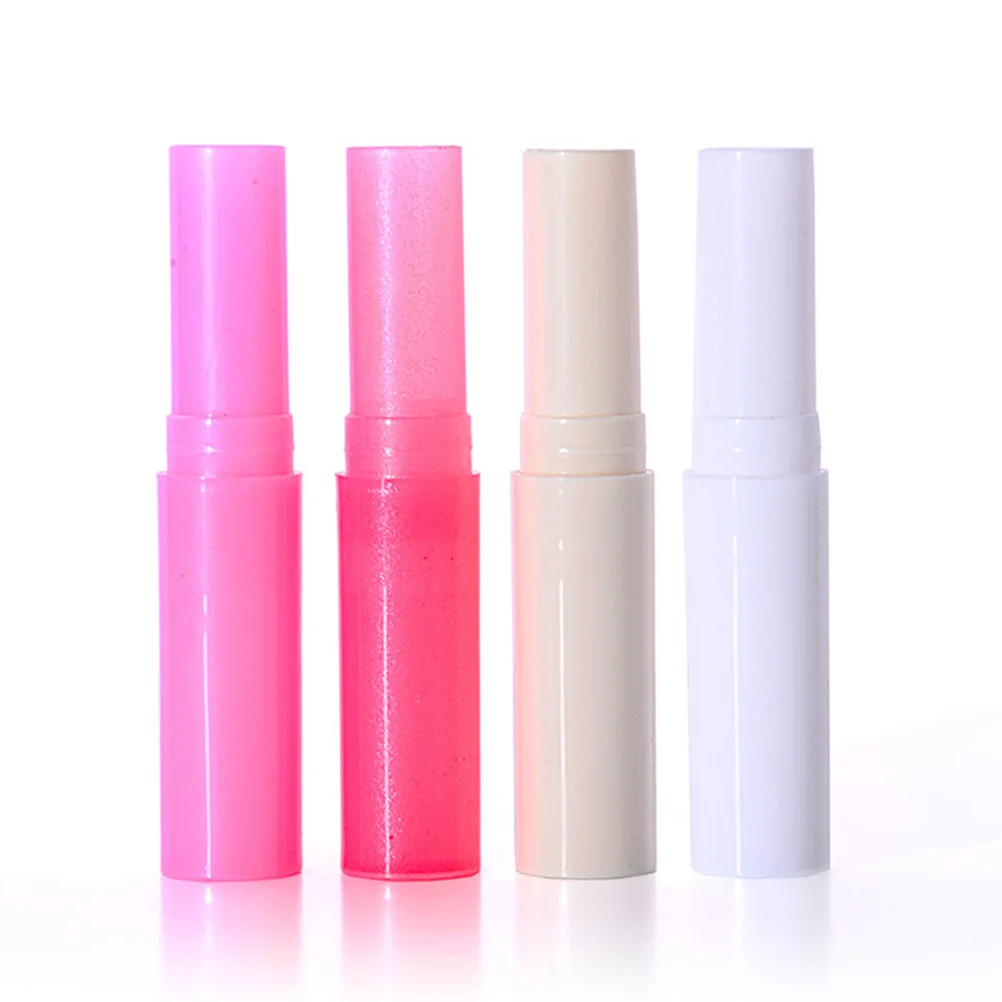 

16pcs Empty Plastic Balm Tubes Reusable Diy Lip Gloss Containers Set Colors Beige White 4 Pink 4 Red Durable Eco Friendly