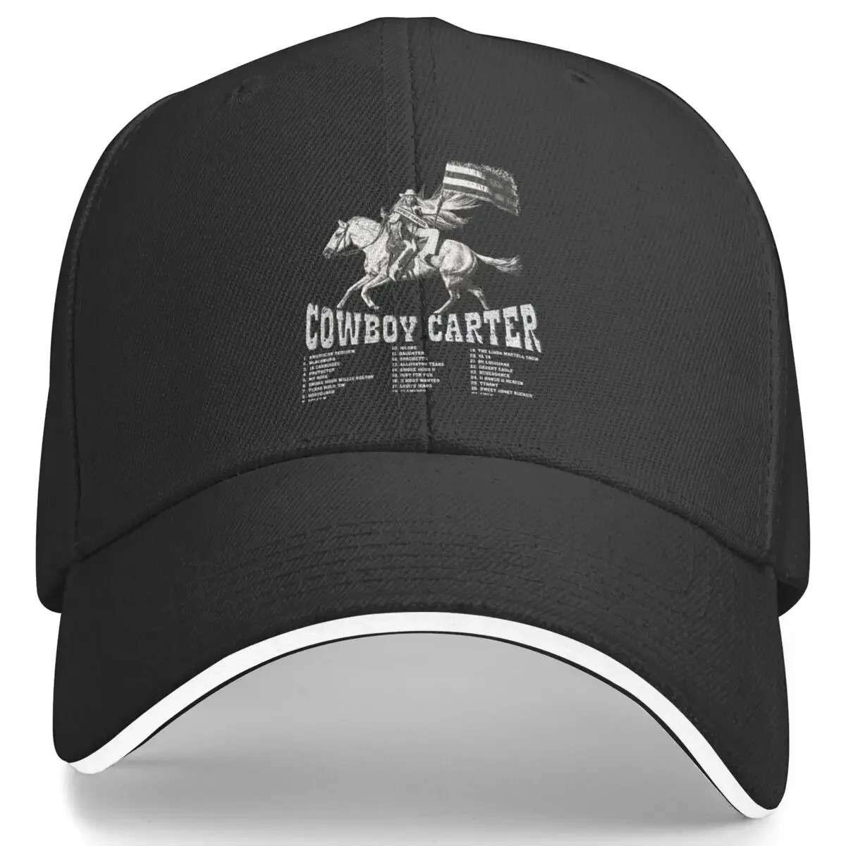 Vintage Cowboy Carter Casual Baseball Cap Spring Singer Y2K Cool Trucker Hat Sun Snapback Cap Female Male y2k Cute Baseball Caps