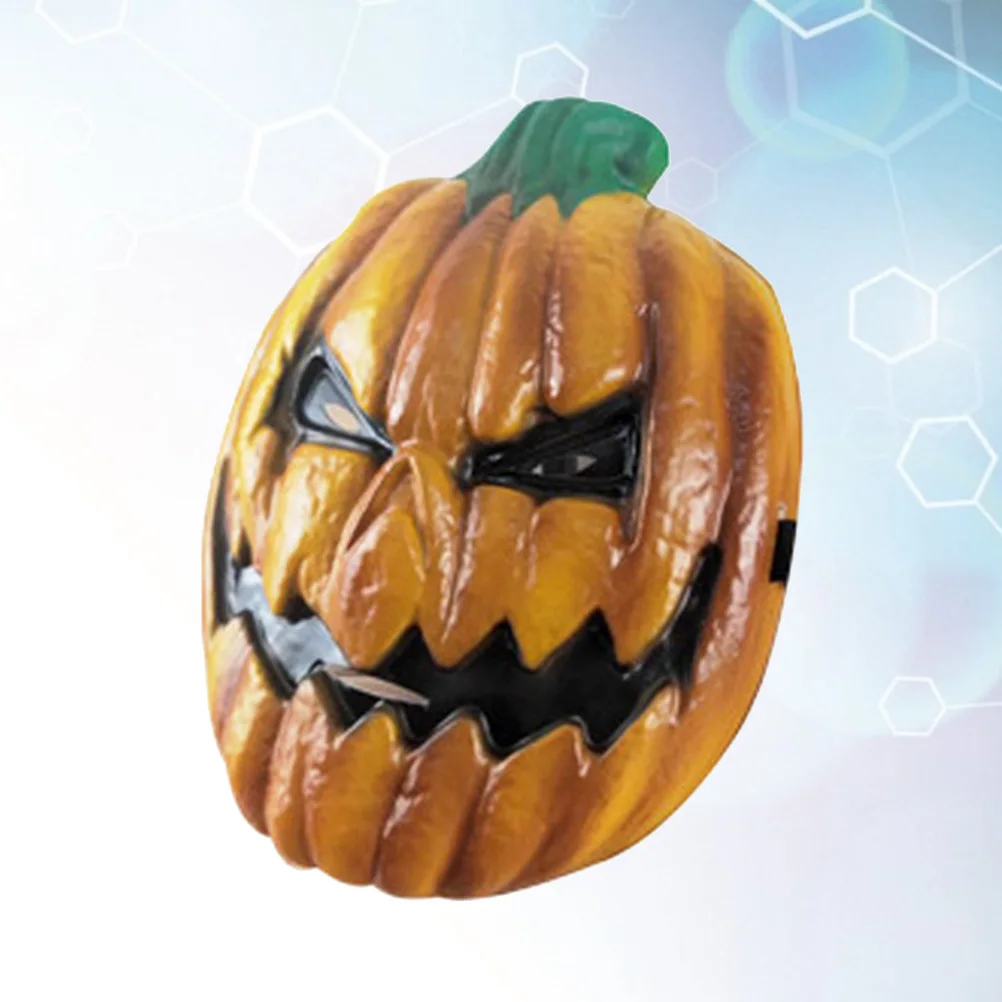 호박 머리 마스크 무서운 할로윈 파티 소품 성인 어린이를위한 창조적 인 가장 무도회 얼굴 마스크 내구성 의상