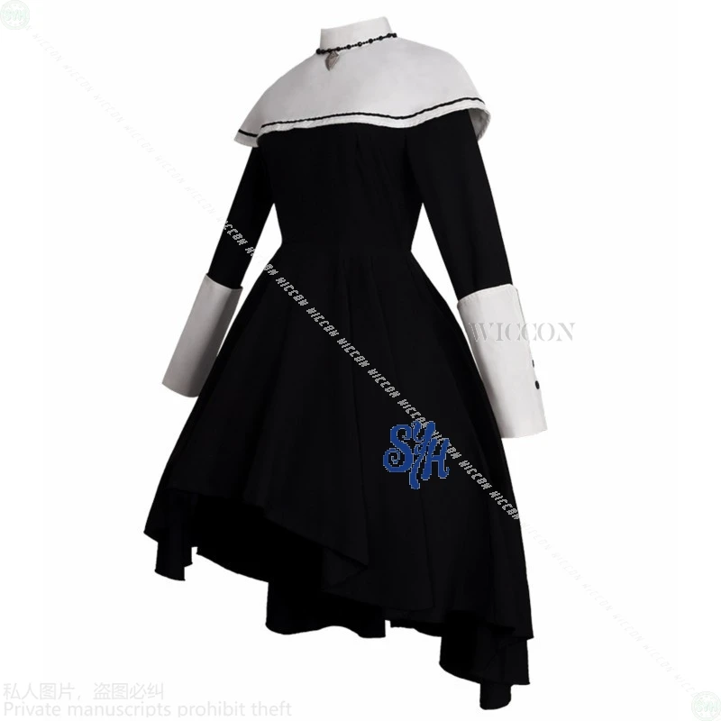 Project Sekai Anime Game Yoisaki Kanade Cosplay Idol Nightcord At 25:00 Black Long Vintage Goth Lolita Halloween Nun Costume view 3