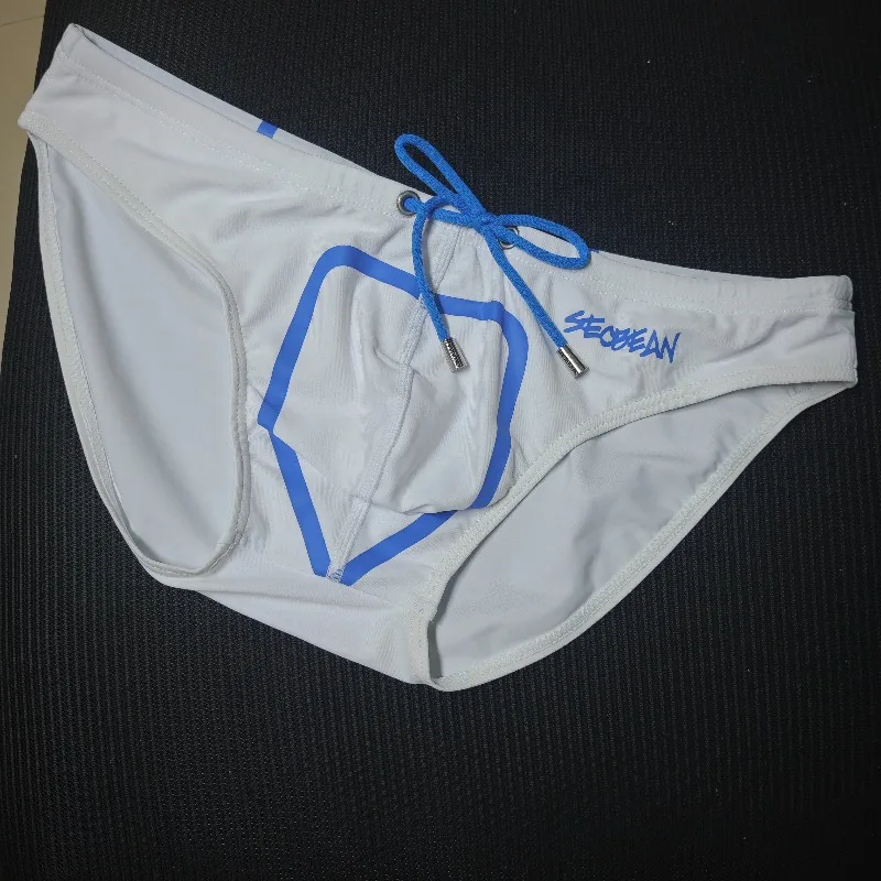22026New European and American style men's swimming trunks, fashionable men's, trendy brand seaside swimming trunks 90901