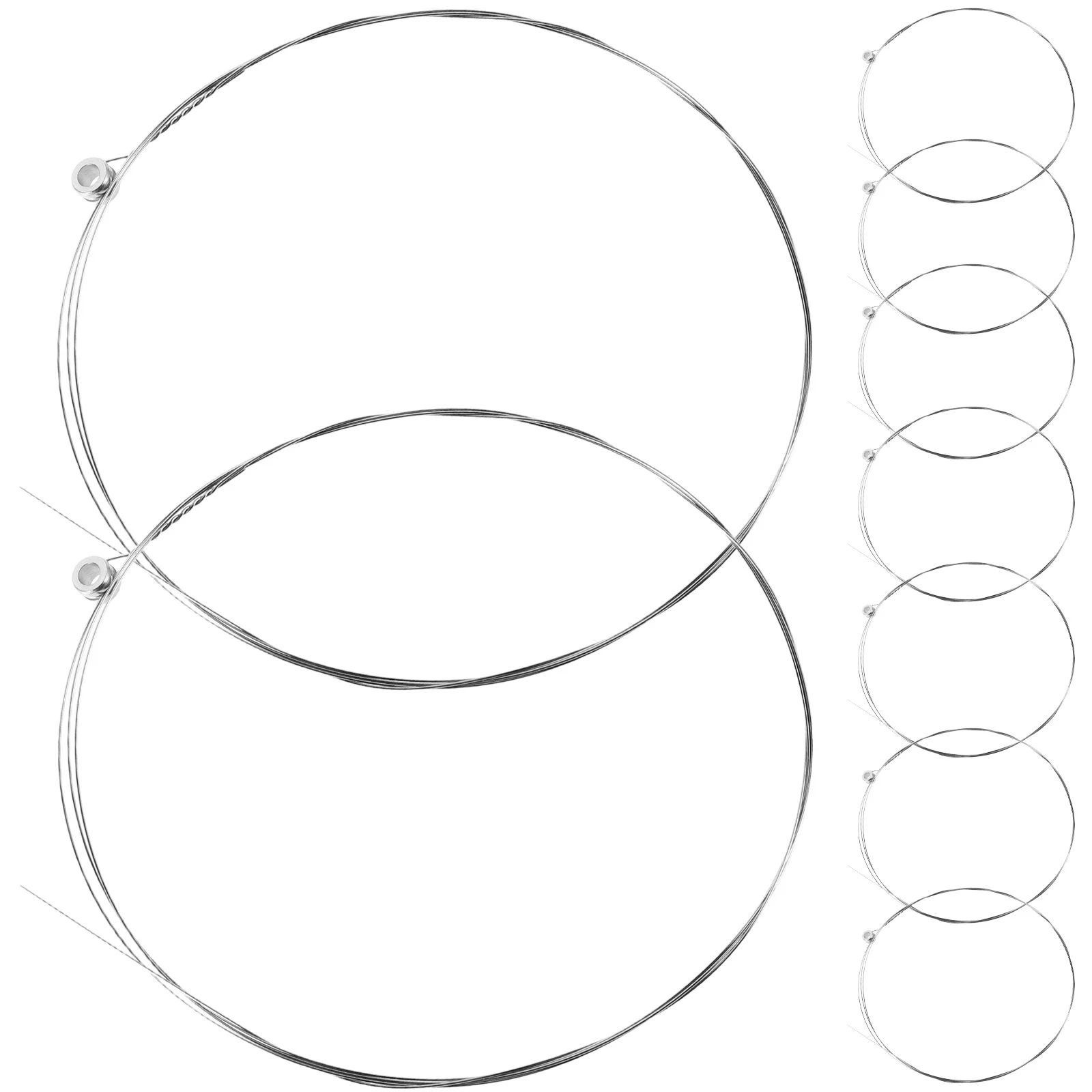 

10Pcs Metal Guitar Strings Replacement Kit for Acoustic Electric Folk String Instruments Resistant Fine