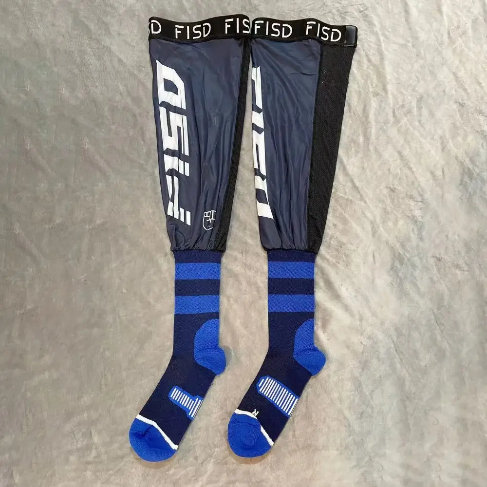 

Elasticity Motorcycle Knee Braces Compression Ice Silk Motocross Knee Socks Cool Patterns Anti-slip Motorcycle Sports Sock