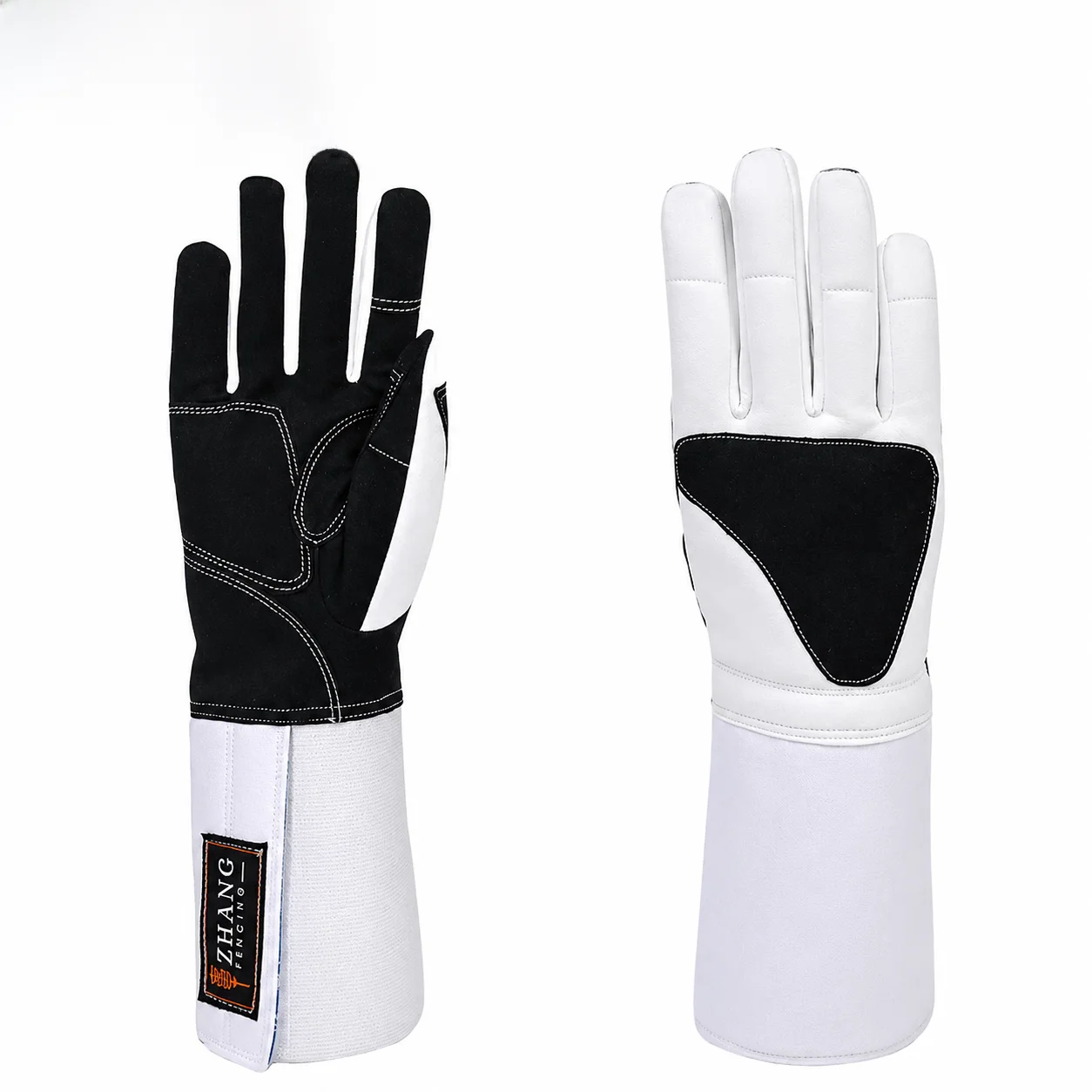 zhangpai-new-black-white-line-flower-sword-heavy-sword-gloves-fencing-competition-gloves-cfa-certified-flower-sword-series