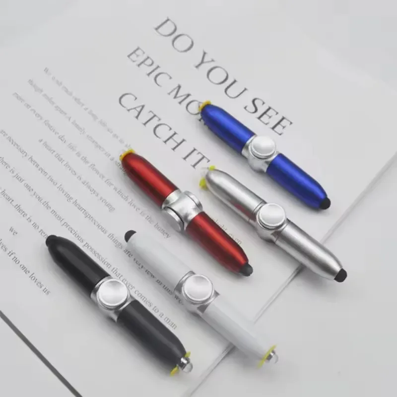 Multi-function Gyroscope Pens Decompression Toy Gyro Spinner Light Fidget Toy Pen With Relief Stress Led Adult Finger Ballpoi image 2