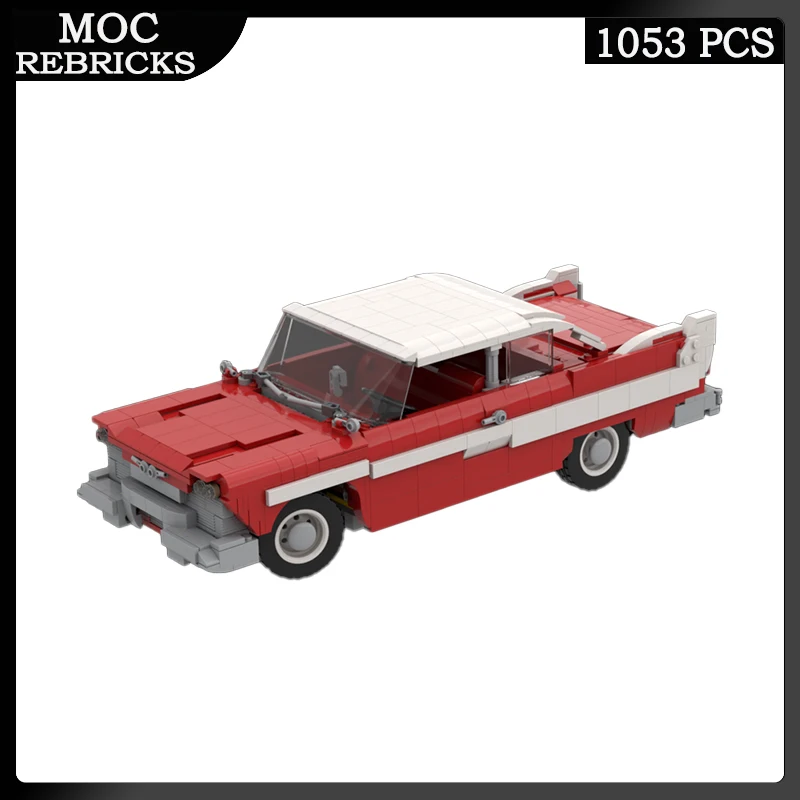 MOC Building Block Series Christine- 1958 Plymouth Fury City Vehicle  Personnel Carrier Educational Bricks Toys Children Gifts