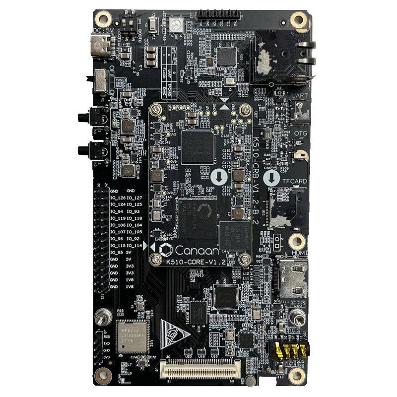 Youyeetoo Shinpopte Kouvriers CRB-KIT 64 bits RISC-V dual-core @ 800MHz 2.5 TOPS INT8 TOF 3D AI Support d'apprentissage en profondeur trois entrées de caméra