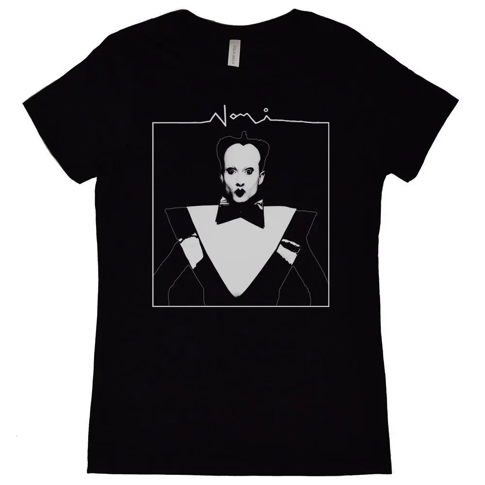 Женская футболка с принтом лица Клаус Номи
