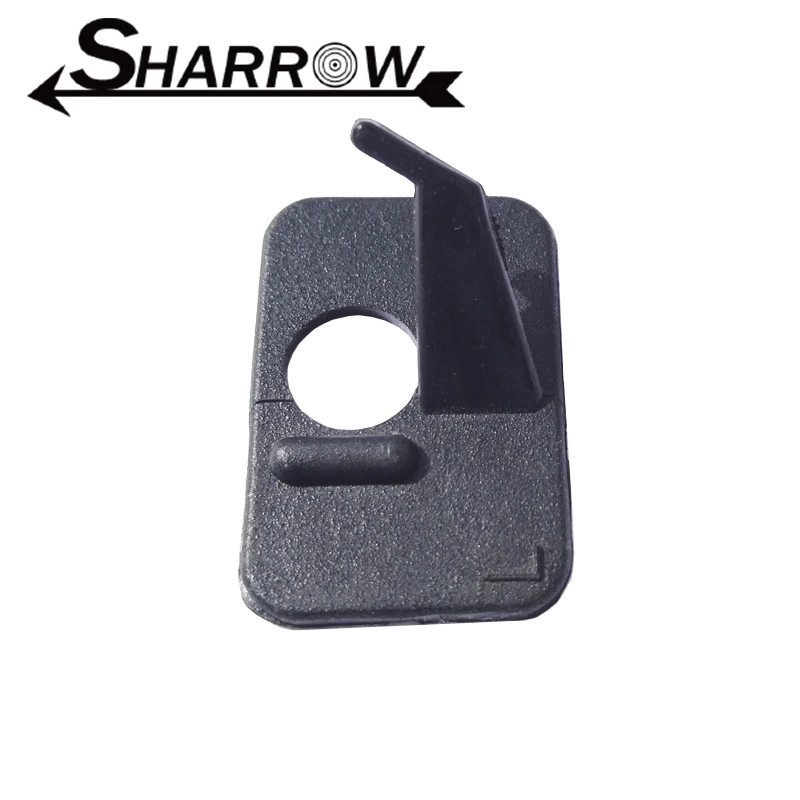 

20 шт., черная пластиковая подставка для стрелы для стрельбы из лука, правая/левая рука, изогнутый лук, замена, охотничья стрельба, целевые спортивные аксессуары