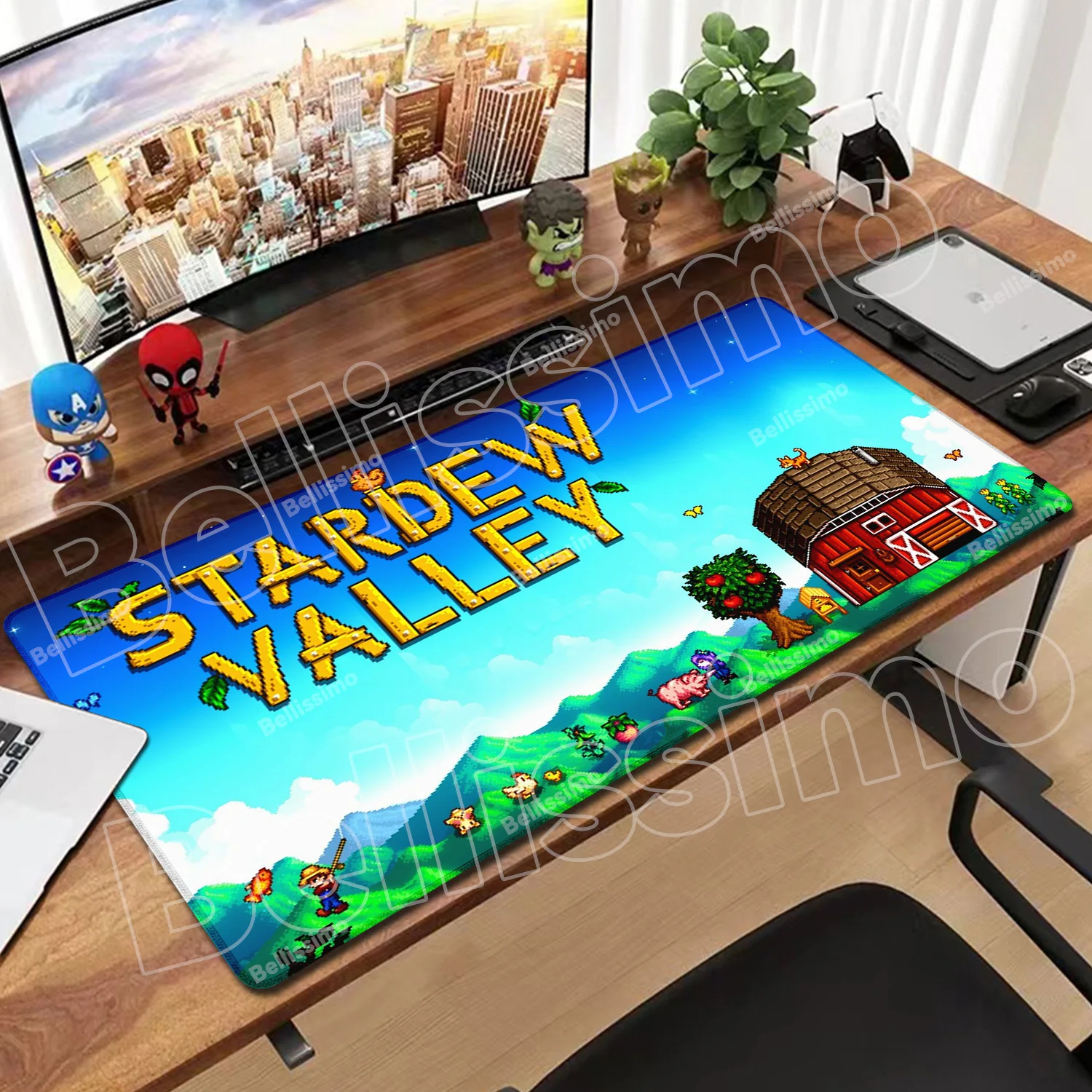 Anime Mousepad Stardew Valley Deskmat XXL Game Desk Protector Mat Pc Accessories Rubber Mausepad Cute Antislip Keyboard Mice Mat