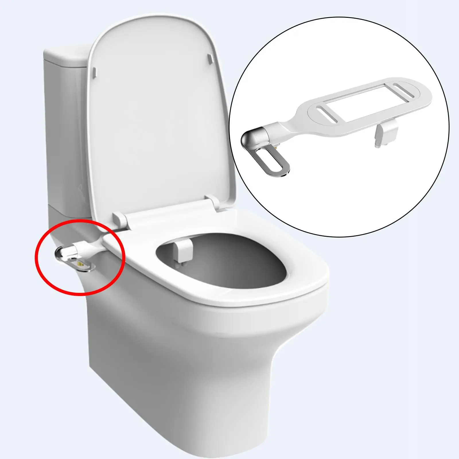 Multifunction Bidet Toilet Seat Attachment Easy to Use Washing Artifact for Accessories