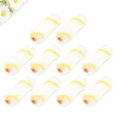 10 قطعة أغطية أسطوانة الطلاء عالية المتانة رأس مسطح لإصلاح المنزل خزانة حائط لوازم الطلاء بكرات الطلاء قيلولة الأسطوانة