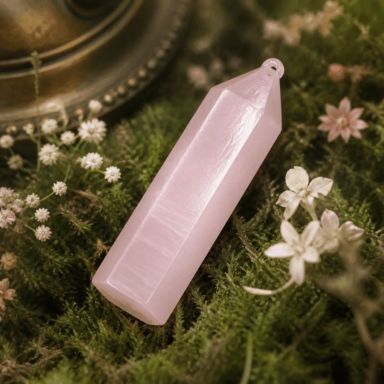 1pc Natural Pink Jade Crystal Tower | Approx. 7–9 cm / 2.76–3.54 in Tall | Finely Cut, Ground & Polished Pointed Tower Decor