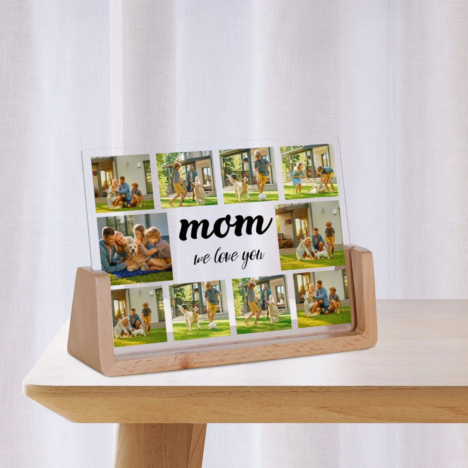 Up to 10 Photos Collage Frame for Mom Mommy Personalized Mother's Day Gift Home Decor Keepsake Custom Creative Birthday Gifts