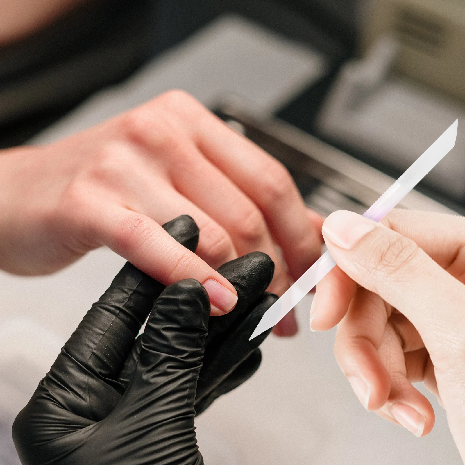 

6Pcs Women Manicure Tools Glass Nail File Set Smooth Polishing Strips for Nail Art Design Home Salon Use Daily Care