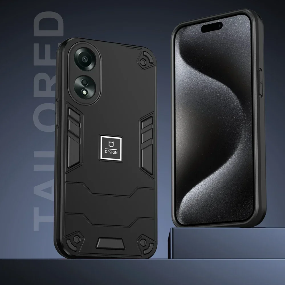 

Dual Layer Shockproof and Anti Fall Armor Shell for OPPO Reno11F 11 10 Pro 7 8Z 6 Lite A79 A78 A58 A38 A17 A16 A96 A76 A98 4G 5G