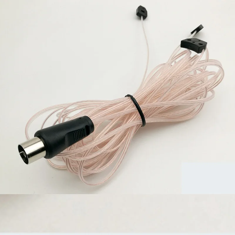 Free Shipping FM Radio Antenna MD Audio Amplifier FM Boost Signal Receiver Antenna Transparent Straight Female Antenna