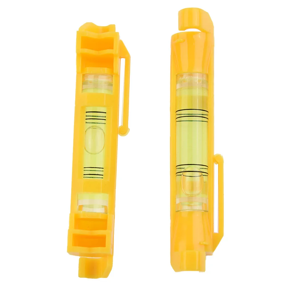 2pcs Horizontal Bubbles 75x12.5mm Mini-level Wire-level Tools Level Suspension Line Level Kit Portable Efficient Tools
