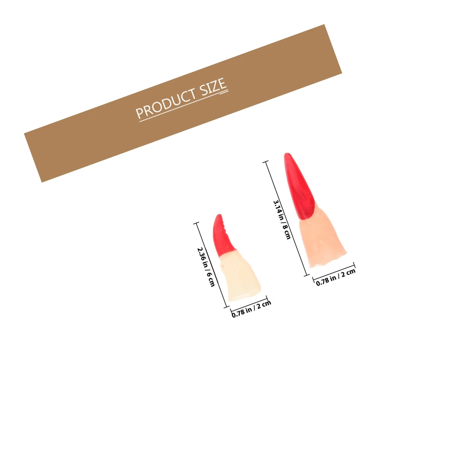 40 szt. Sztuczne palce czarownicy do cosplayu, długie tipsy na paznokcie, paznokcie na Halloween, straszne rekwizyty na imprezę, żarty, palce czarownicy, sztuczne palce