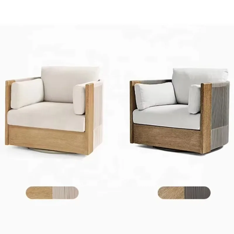 

Modern Luxury Outdoor Teak Solid Wood Rape Set Outdoor Garden Talking Sofa Patio Furniture Garden Outdoor Furniture Set