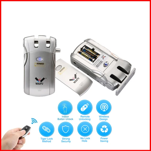 Wafu 019 cerradura de puerta wifi cerradura inteligente cerraduras de Control remoto cerraduras electrónicas bluetooth cerraduras de puerta sin llave cerradura Dealbolt