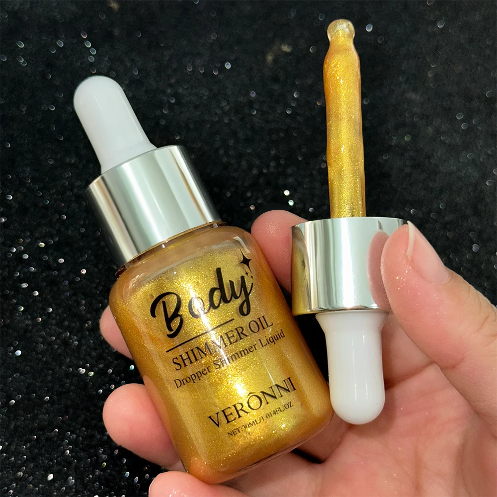 Marcador líquido metálico com glitter de 3 cores, iluminador com glitter para rosto e corpo para festival de música, dia dos namorados