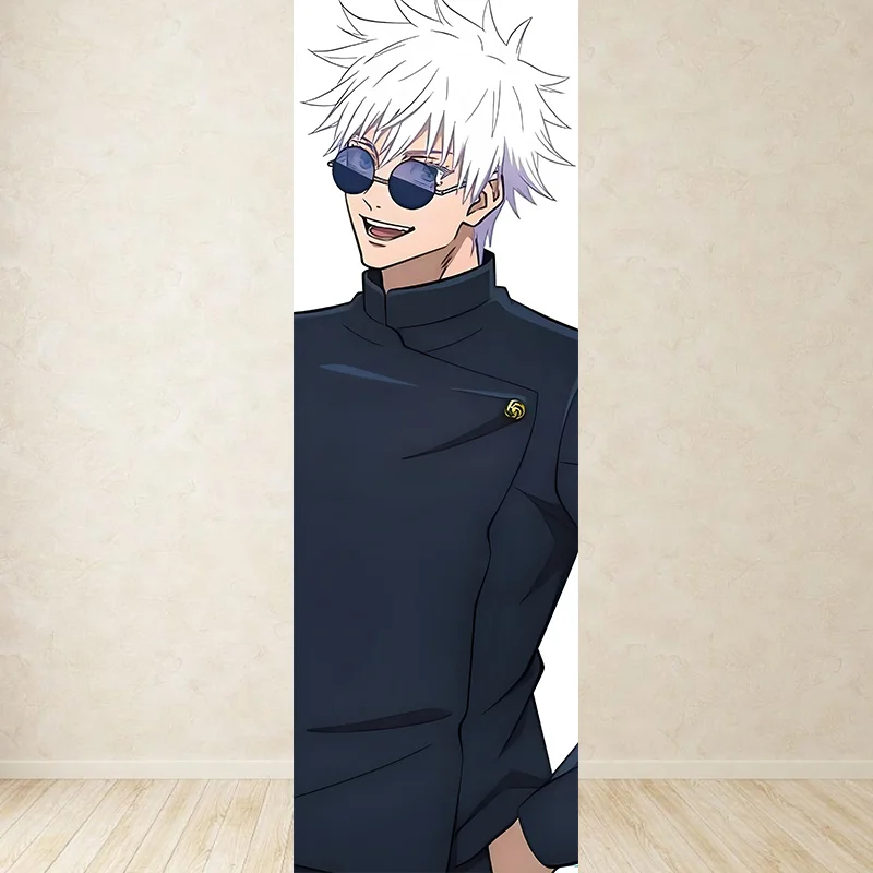 Anime Satoru Gojo Jujutsu Kaisen Cosplay Playbill Textile Wall Covering poster decorativi panno di sfondo a grandezza naturale regalo di natale