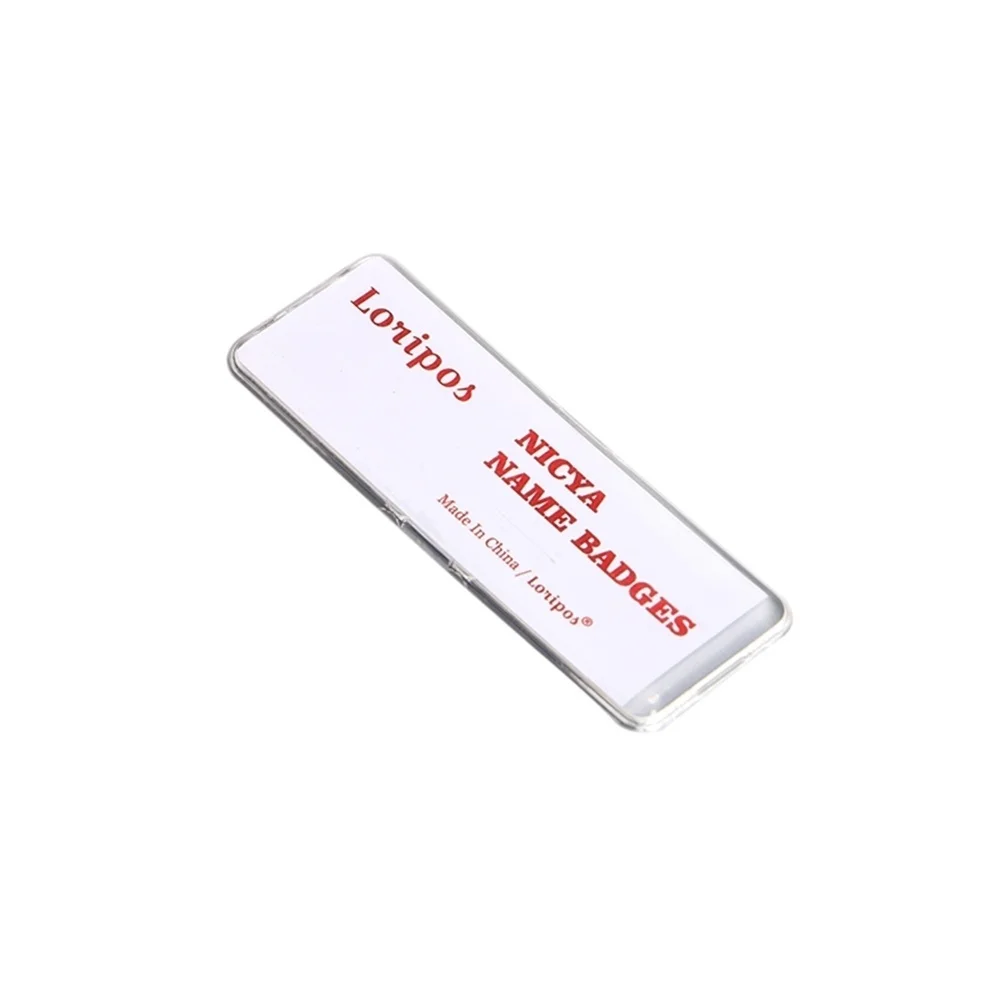 60*25mm Magnetic Company Brand Student Worker Employee Id Name Card Holder Business Identification Card Frame Chest Badge