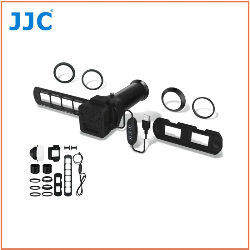 JJC 35mm Film Digitizing Adapter & LED Light Negative Scanner Slides Digital Converter for Nikon D850 Replaces Nikon ES-2