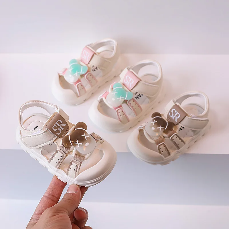 

Kids Sandals for Infants and Young Children's Soft Sole Walking Shoes for 0-3 Years Old Non Slip Sandals Casual Girls' Sandals